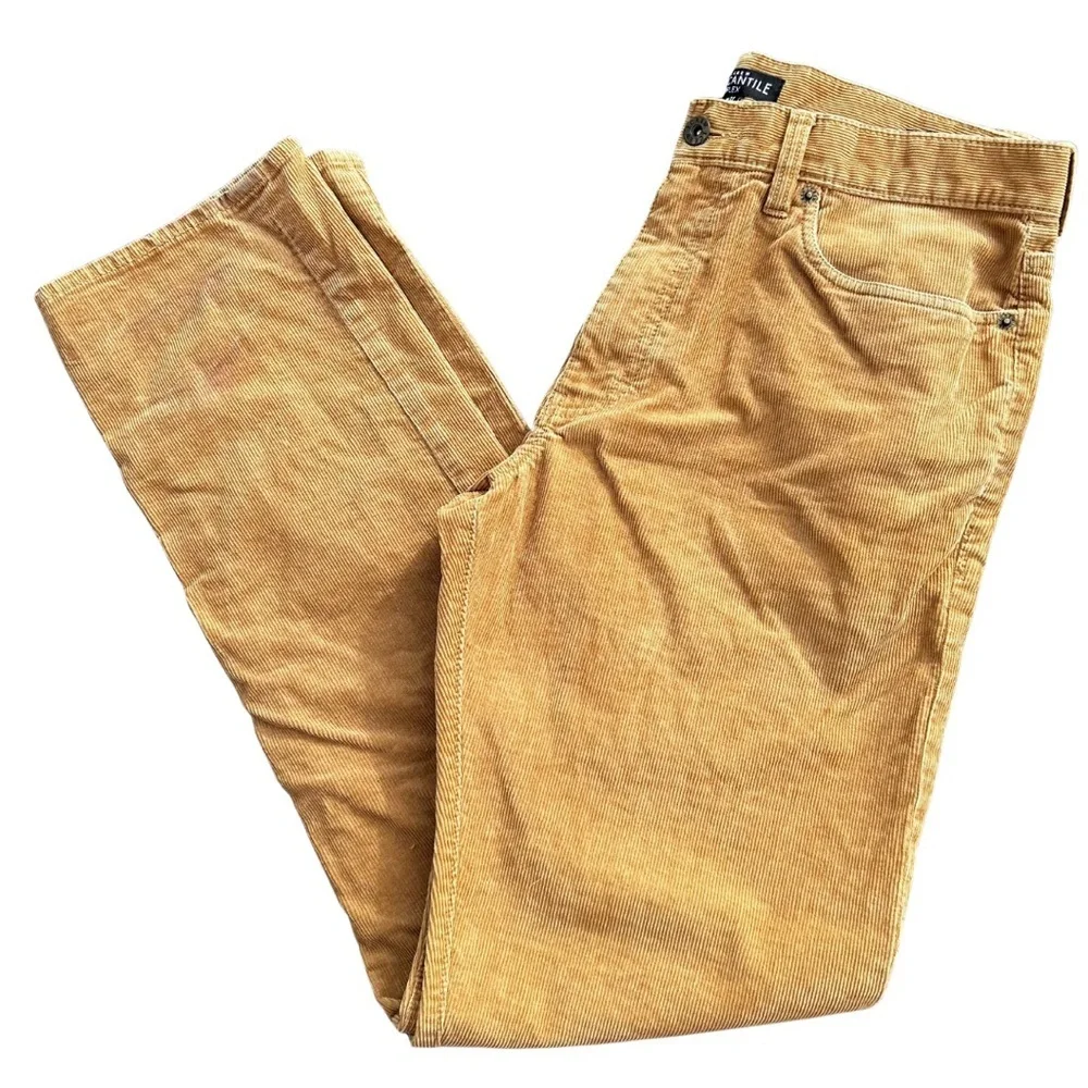 J. CREW Mercantile Flex Men’s Straight Leg Corduroy Pants Size 31/32